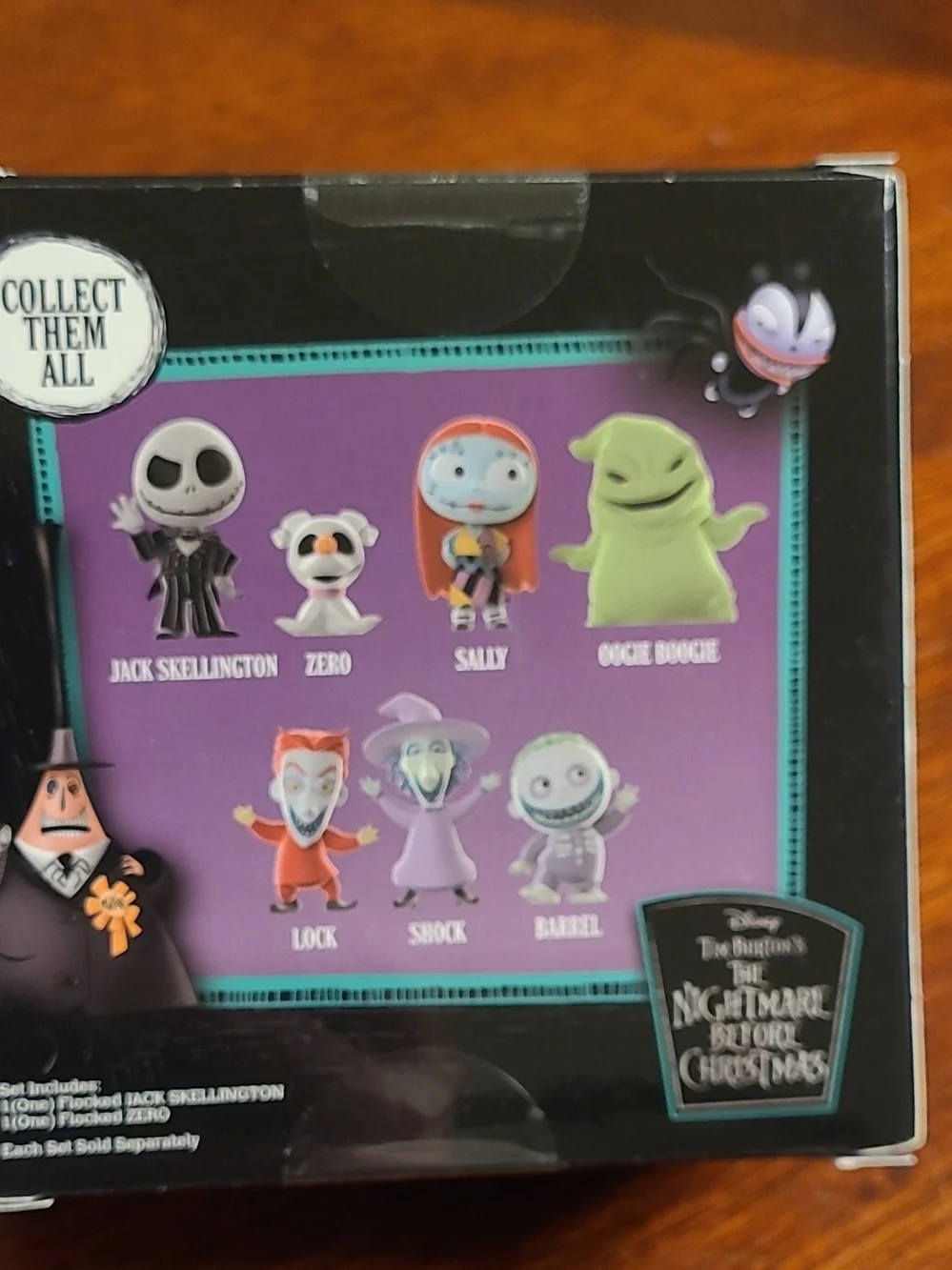 Disney Tim Burton's The Nightmare Before Christmas Flocked Figures Complete Set